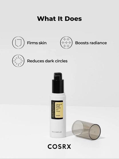 COSRX - Crème pour les yeux avancée aux peptides d'escargot