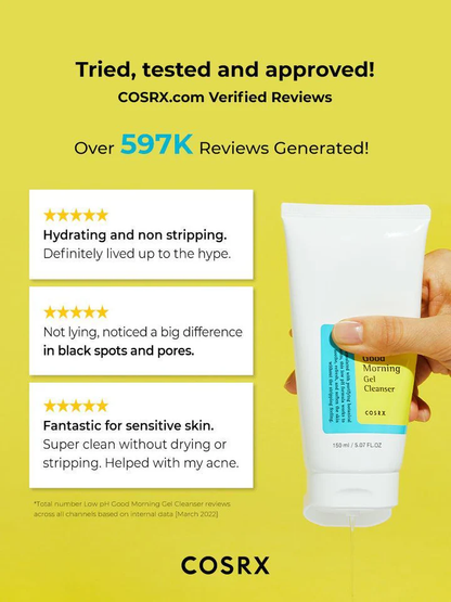 COSRX - Low pH Good Morning Gel Cleanser